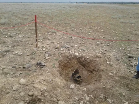 ANAMA tərəfindən 6 ədəd partlamamış hərbi sursat aşkarlanaraq götürülüb