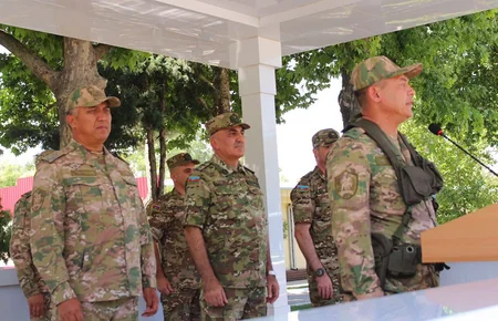 Özbəkistan-Azərbaycan taktiki komanda-qərargah təliminin təntənəli açılışı olub