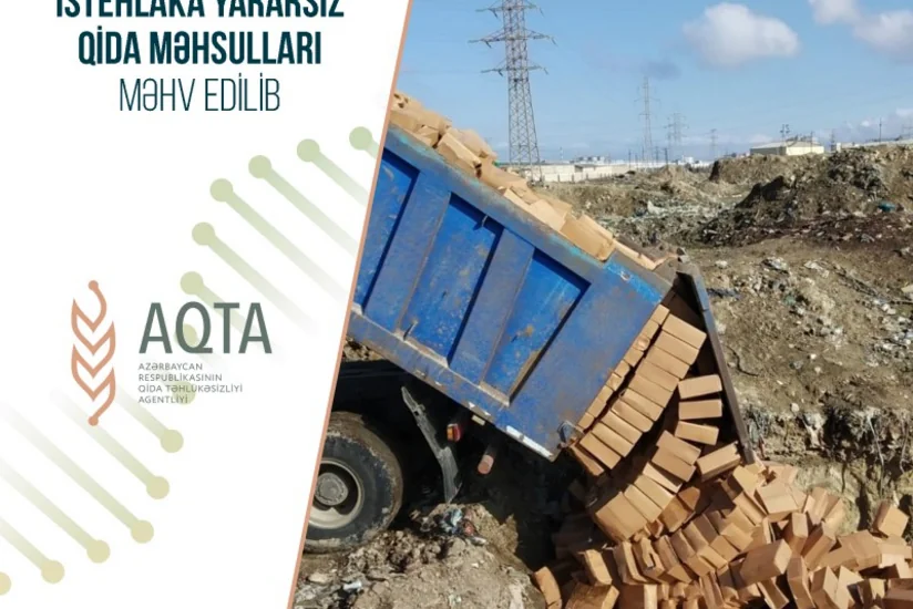 İstehlaka yararsız qida məhsulları məhv edilib