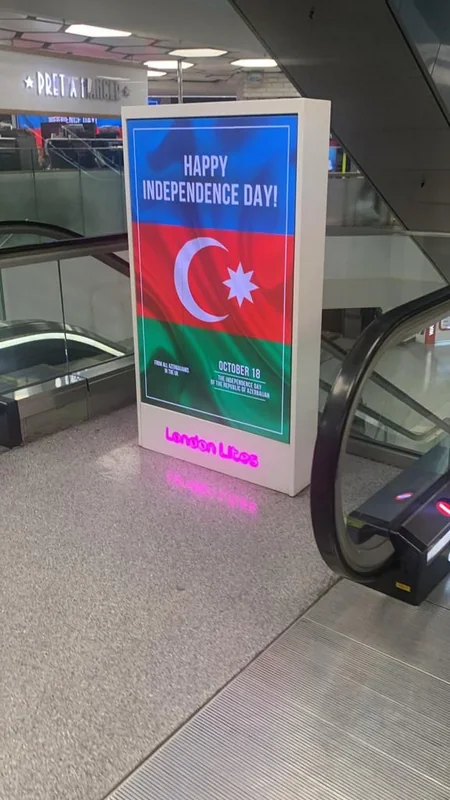 Londonda bilbordlarda Azərbaycanla bağlı məlumat yerləşdirilib