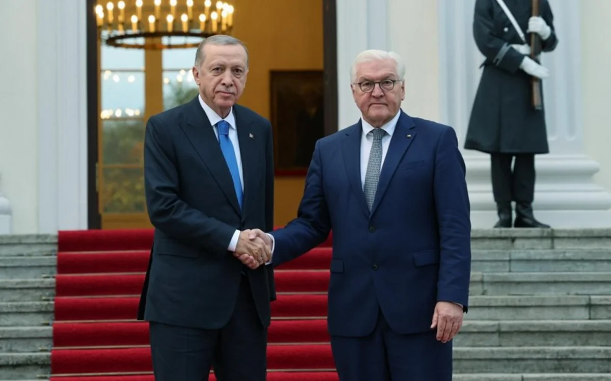 Turkish President Erdogan meets with his German counterpart