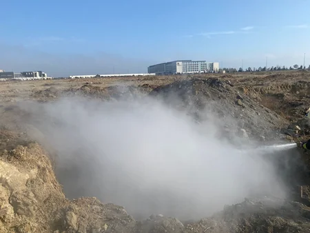 Bakıda məişət tullantıları yanıb - YENİLƏNİB