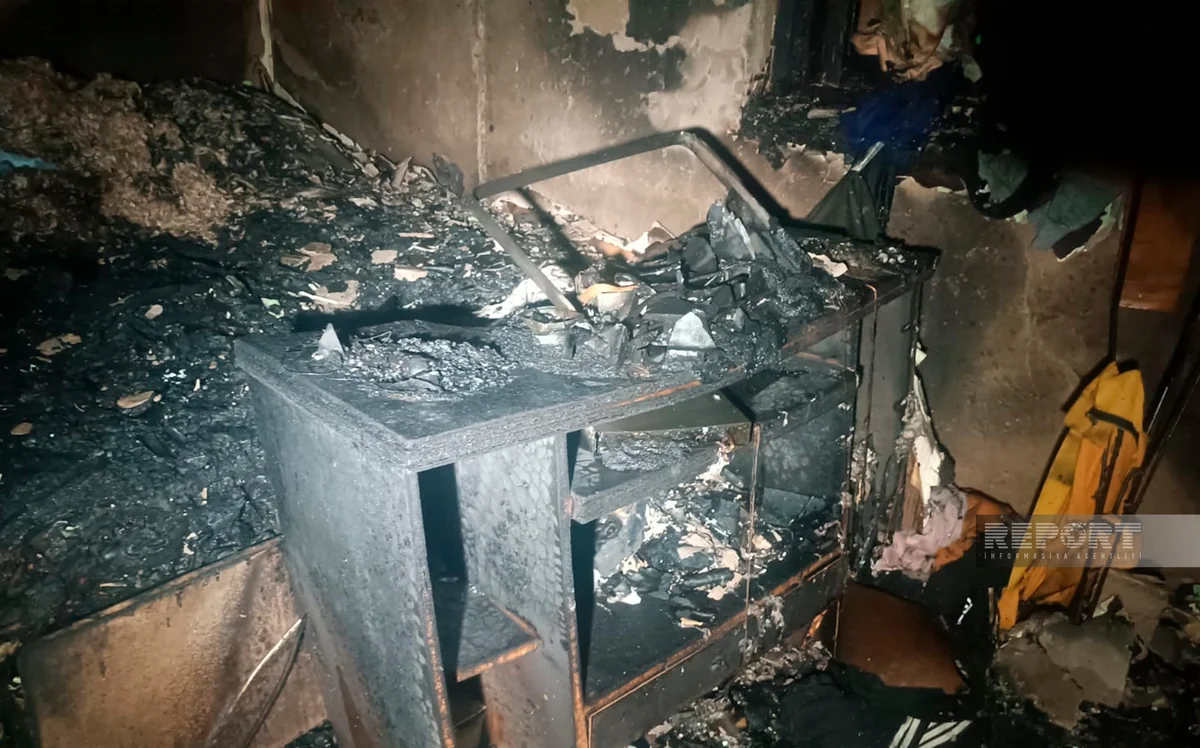 Tovuzda fərdi evdə yanğın olub