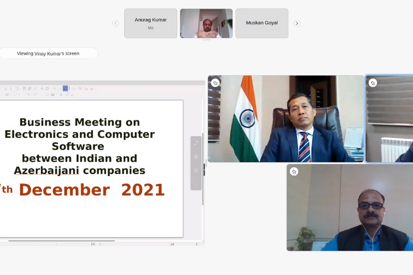 Webinar on electronic and software products organized by Embassy of India in Baku