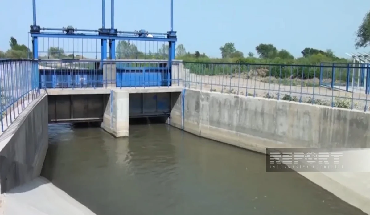 İmişlidə iki kanal beton üzlüyə alınıb 