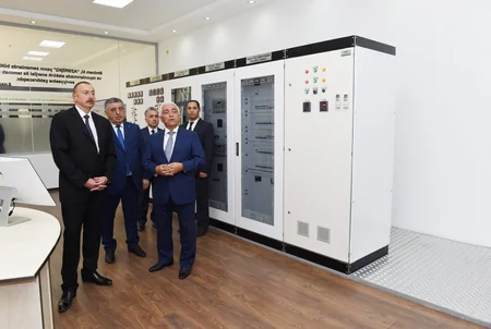 President Ilham Aliyev launched Bahmatli electrical substation in Zagatala