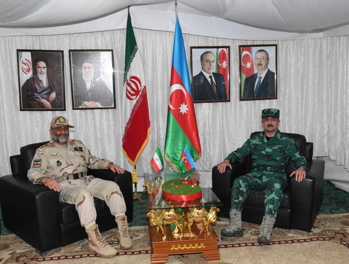Elçin Quliyev iranlı həmkarı ilə birgə Novruz bayramını sərhəddə qeyd edib