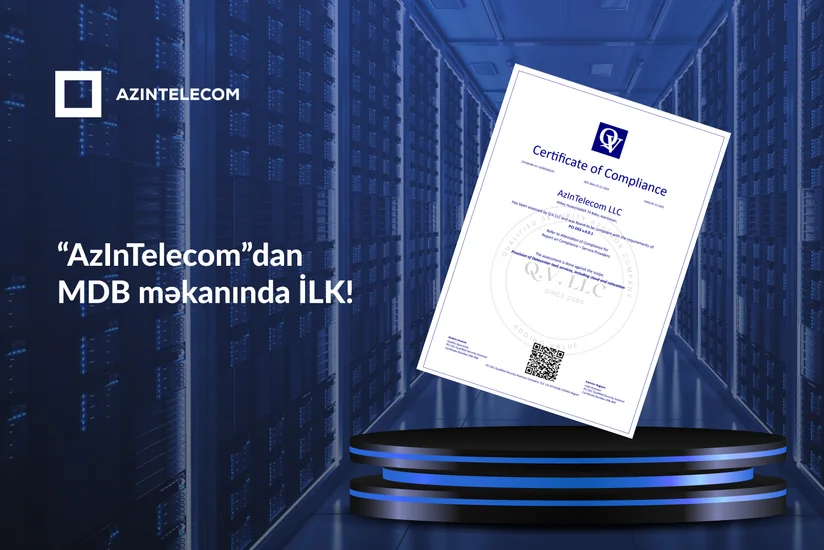 “AzInTelecom” “PCI DSS” sertifikatını əldə edib