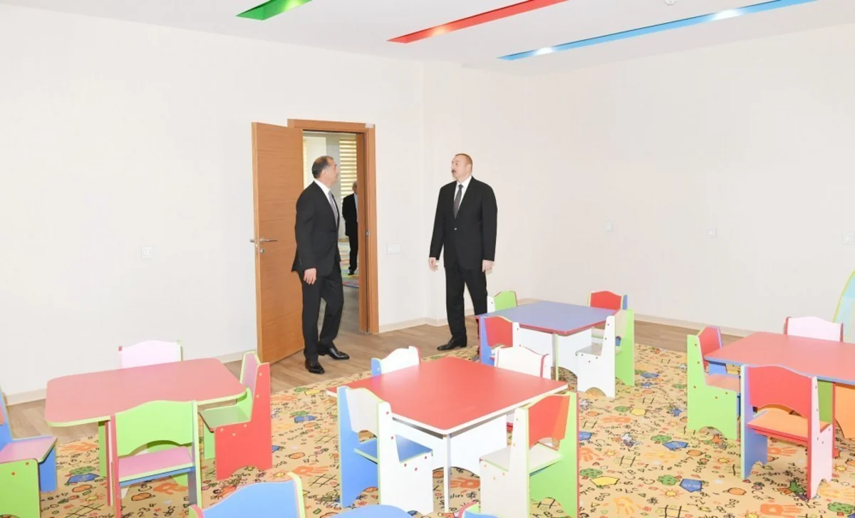 President Ilham Aliyev opens orphanage-kindergarten in Imishli district