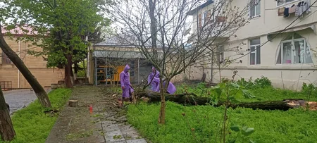 В Шамахы устраняют последствия непогоды