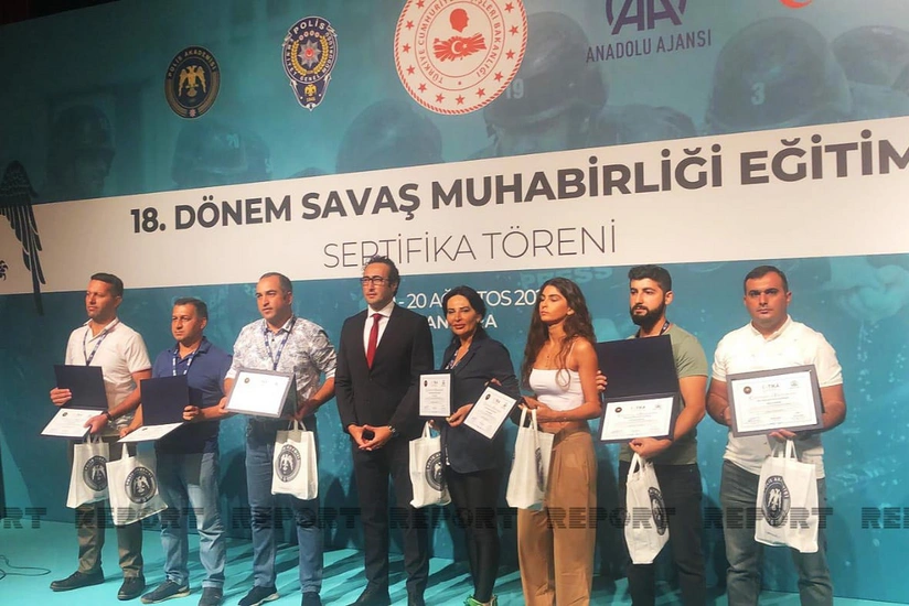 Azerbaijani journalists awarded over training on Military Journalism in Ankara