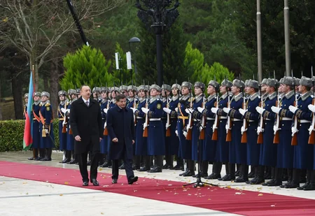 ​Official welcoming ceremony of Ahmet Davutoglu held