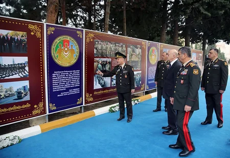 Müdafiə naziri: Azərbaycan Ordusu istənilən döyüş tapşırığını yerinə yetirməyə hazırdır - FOTO - VİDEO