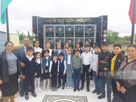 Tərtərdə şəhidlərin xatirəsinə bulaq abidə kompleksi inşa edilib