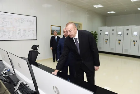 Prezident İlham Əliyev Lerikdə elektrik stansiyasının açılışında iştirak edib