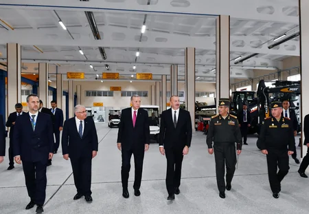 Turkish, Azerbaijani Presidents attend inauguration of Nakhchivan Restoration and Production Complex