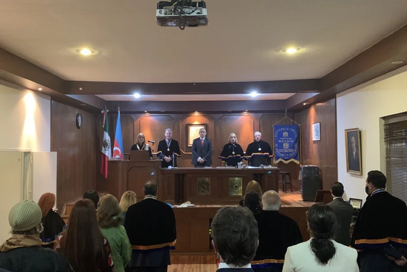 История независимости Азербайджана была представлена ​​в Национальной академии истории и географии Мексики