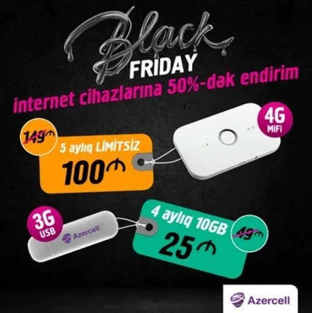 Azercell обещает невероятные скидки на Black Friday
