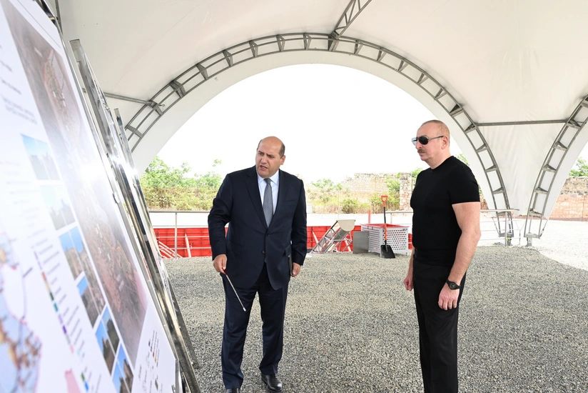 Ağdam rayonunun Güllücə kəndinin təməli qoyulub - YENİLƏNİB