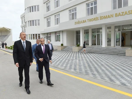 Prezident Zuğulba tədris idman bazasının açılışında iştirak edib - YENİLƏNİB