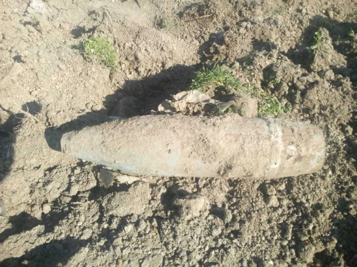 Ağdamda top mərmisi tapılıb