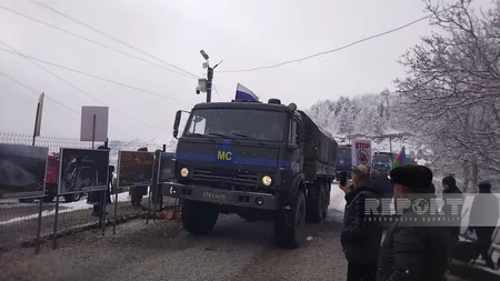 Bu gün Xankəndi-Laçın yolunda sülhməramlıların 43 avtomobili maneəsiz keçib - VİDEO - YENİLƏNİB-7