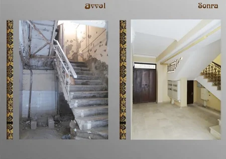 İçərişəhərdə yaşayış binası təmir olunaraq sakinlərə təhvil verilib