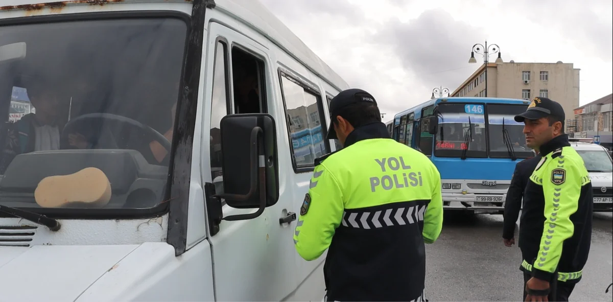 Bakıda qeyri-müntəzəm sərnişin daşıyan sürücülərə qarşı reyd keçirilib