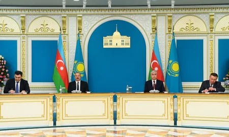 Azərbaycan-Qazaxıstan sənədləri imzalanıb - YENİLƏNİB