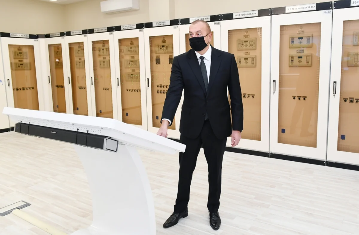 Azerbaijani President and First Lady inaugurate Gubadli substation