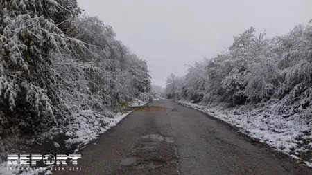 Снегопад в Гусарском районе оставил без света горное село - ФОТО