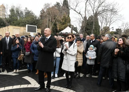 Prezident İlham Əliyev Novruz bayramı münasibətilə ümumxalq şənliyində iştirak edib - YENİLƏNİB-3