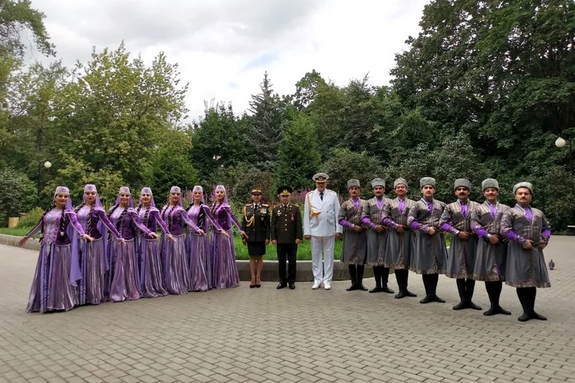 Azerbaijani military men attend festival in Moscow