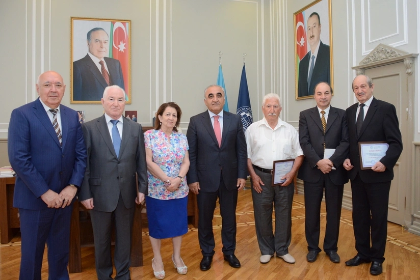 A group of UNEC’s teaching staff was sent to retirement