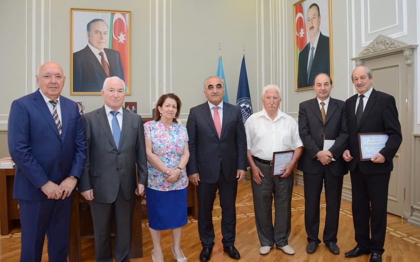A group of UNEC’s teaching staff was sent to retirement
