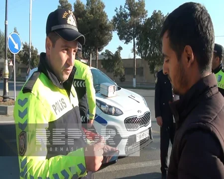 Zərdabda polis qaydaları pozan sürücülərə qarşı reyd keçirib