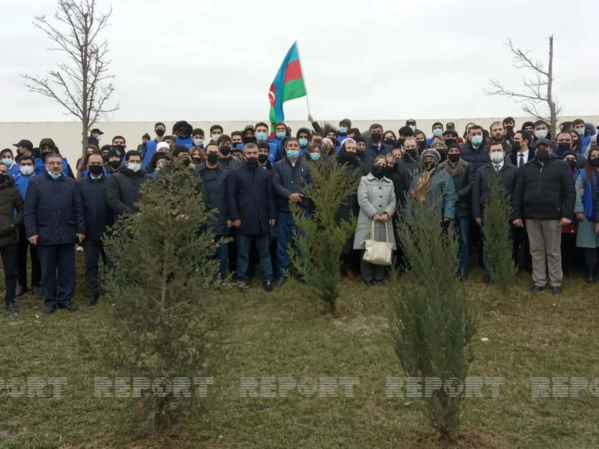 Vətən müharibəsindəki qələbənin 100 günü münasibətilə ağac əkildi