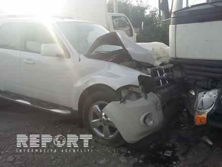 ​Bərdədə zəncirvari qəza baş verib - FOTO