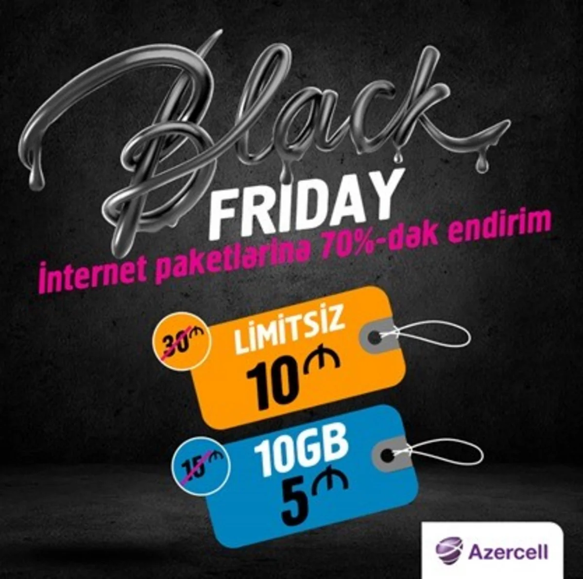 Azercell обещает невероятные скидки на Black Friday