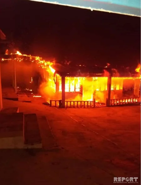 Qubada Rusiya Federasiyası vətəndaşının evi yanıb - FOTO