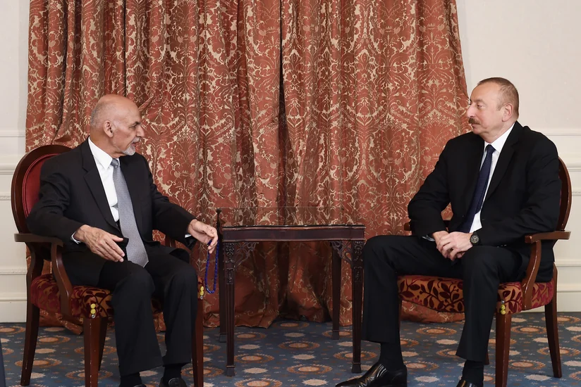 President Ilham Aliyev met with Afghan president in Brussels