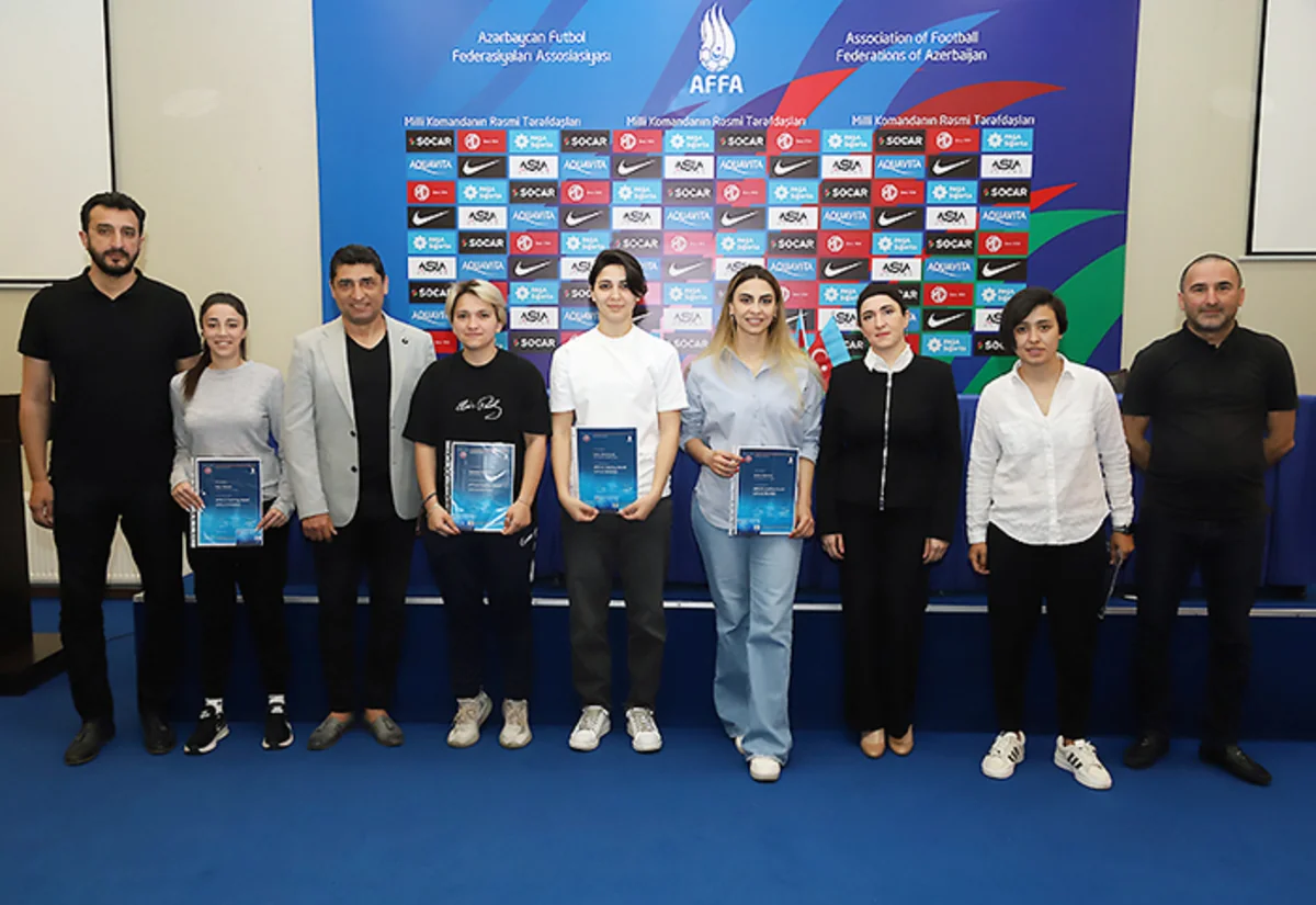 UEFA kursunu uğurla başa vuran qadın məşqçilərə diplomlar təqdim olunub