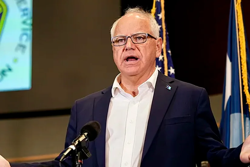 Motorcade accompanying VP nominee Tim Walz involved in crash
