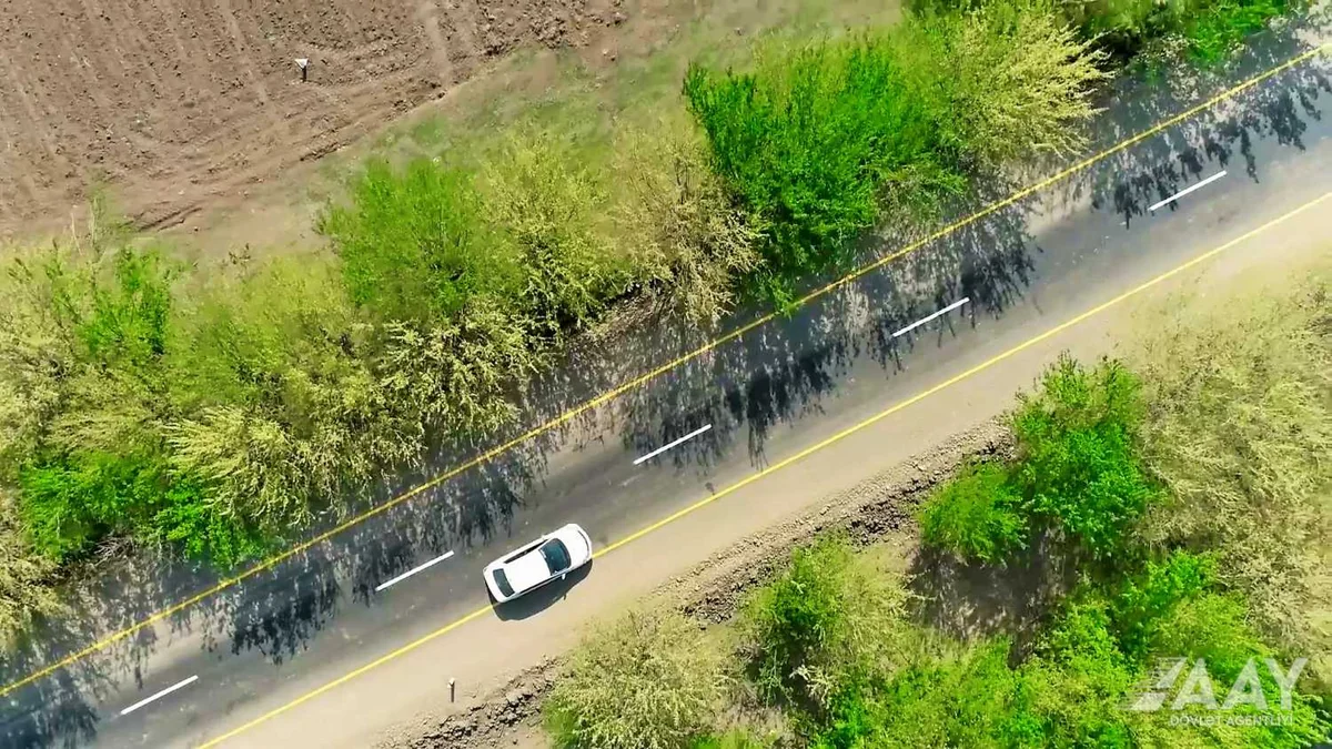 Goranboyda 6 kəndi birləşdirən yol yenidən qurulub