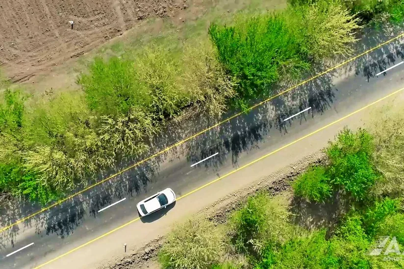 Goranboyda 6 kəndi birləşdirən yol yenidən qurulub