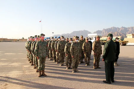 Azerbaijani servicemen taking part in Sniper Frontier contest in Iran
