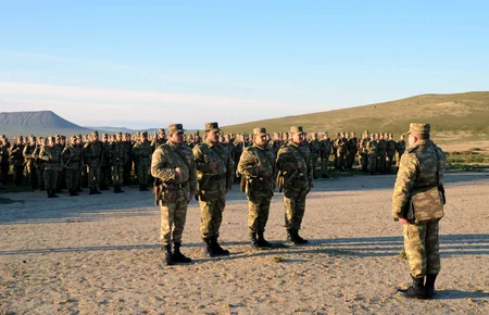 Field exit of cadets of Azerbaijan High Military School starts