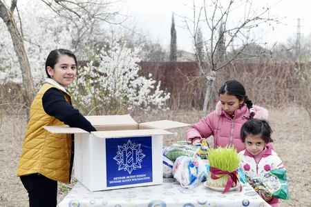 Heydər Əliyev Fondu ünvanlı sosial yardım alan ailələrə Novruz sovqatları paylayıb