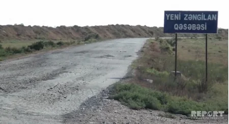 Sabirabadda körpü qəzalı vəziyyətə düşüb - FOTO