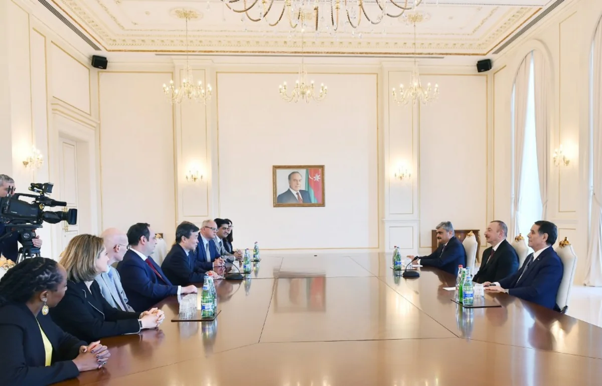 Президент Ильхам Алиев принял делегацию Международного бюро выставок